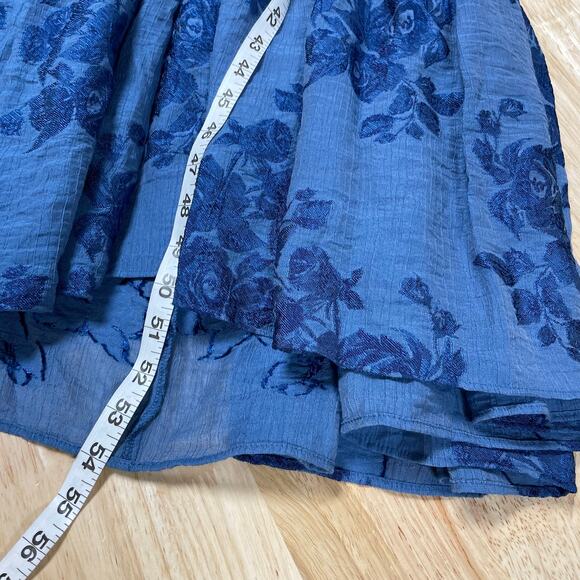 Ted Baker NWT Zilda Puff Sleeve Midi Fixed Wrap Front Dress Size 2 (US 6) Blue - Picture 10 of 15